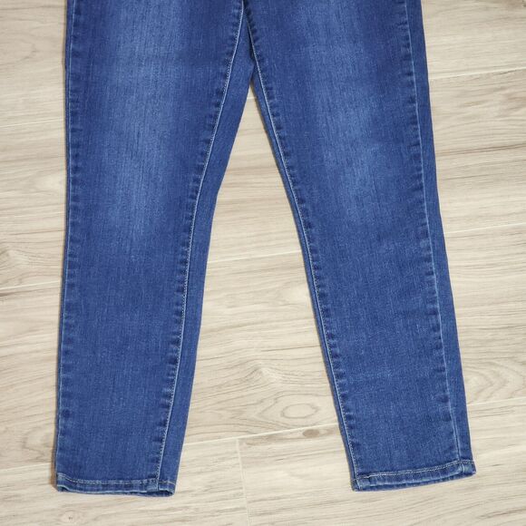 Levi Strauss Signature Pull On Skinny Crop Blue Jeans Womens Size 2 - Picture 3 of 7